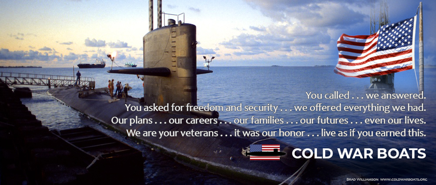 USS WILLIAM H. BATES (SSN 680) tied up pier-side in Diego Garcia, B.I.O.T. circa 1983, reminding us that freedom is bought with nothing less than the sacrifice of our veterans.